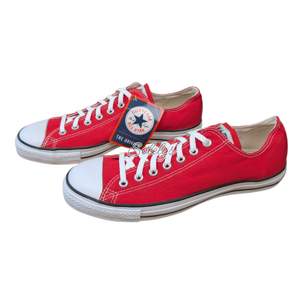 Converse Vintage 2002 Chuck Taylor All Star Red Low Top Sneaker Men 11 Women 13